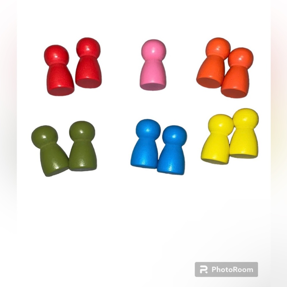 Wooden Peg People Assorted Colors
